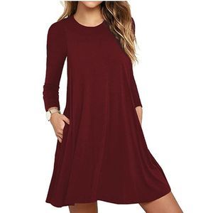 Swing T-Shirt Dress with POCKETS